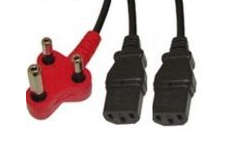 RCT Dedicated Power Cable (PC + Monitor); 3 pin plug to 2