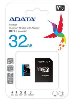 Adata 32GB  Premier MicroSD/SDXC UHS-I Class10 Memory Card