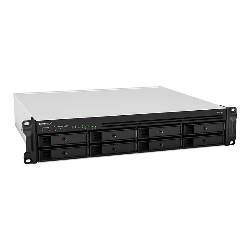 RackStation 8-bay (up to 12-bay); AMD Ryzen V1500B 2.4Ghz; 4GB RAM (Up