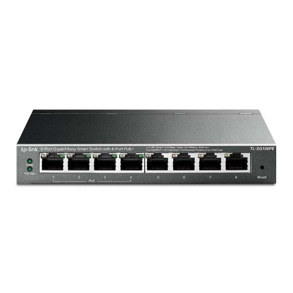 TP-Link 8-Port Gigabit Easy Smart Switch with 4-Port PoE, Retail Box,
