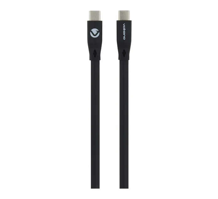 Volkano Slim series Type-C to Type-C cable black 1.2m
