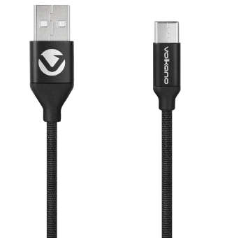 Volkano Flexi Series USB to Micro USB 2.5M 18W - Black