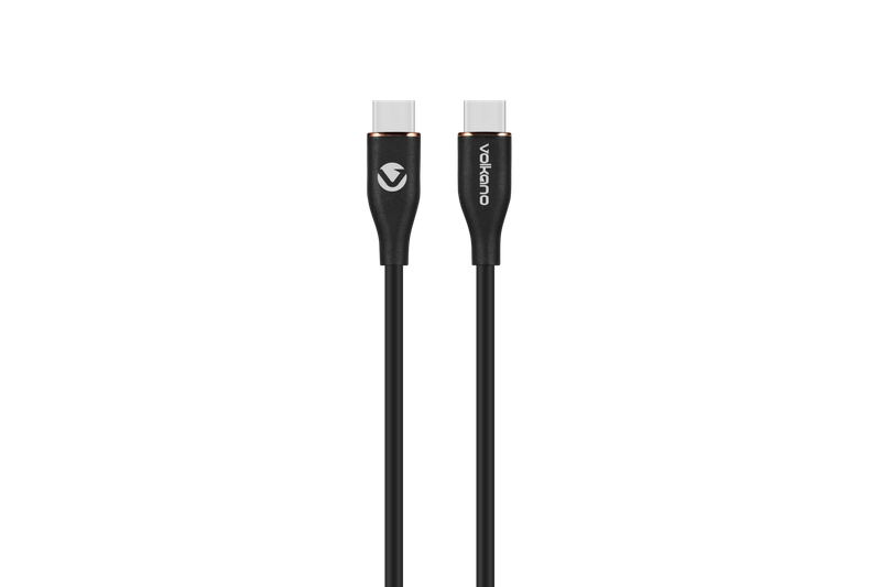Volkano Flexi Series Type-C to Type-C 1.5M 60W - Black