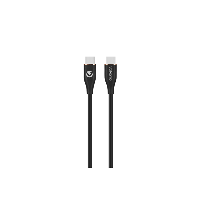 Volkano Flexi Series Type-C to Type-C 2.5M 60W- Black
