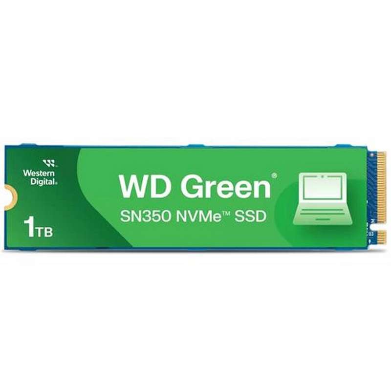 Western Digital Green SN350 1TB PCIe Gen3x4 M.2 2280 Solid State Drive, Retail Box, 1 year warranty