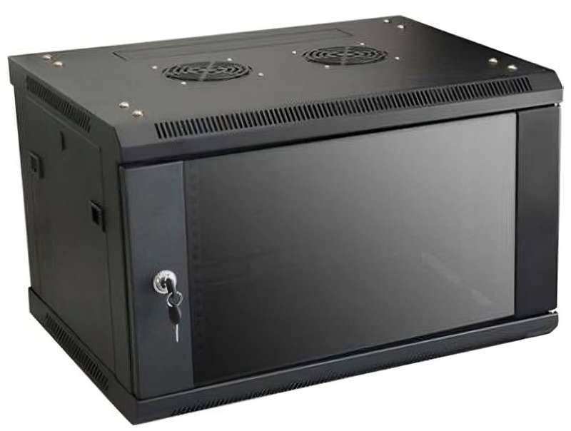 NetiX 19" 6U 600X450 Fixed Wall Mount Server Cabinet, Retail Box , 1 y