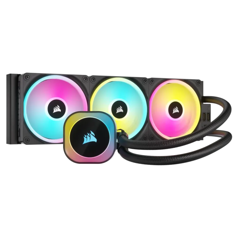 Corsair iCUE Link H150i RGB Liquid CPU Cooler - QX120 RGB Fans - 360mm