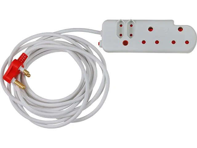 Ellies 4 Way Medium Surge Extension Lead -3M