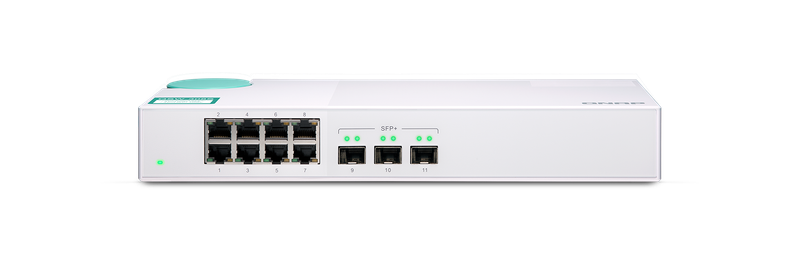 QNAP Switch with 3x10G SFP+ ports and 8x 1G Ports (Gigabit Ports) Unmanaged Switch