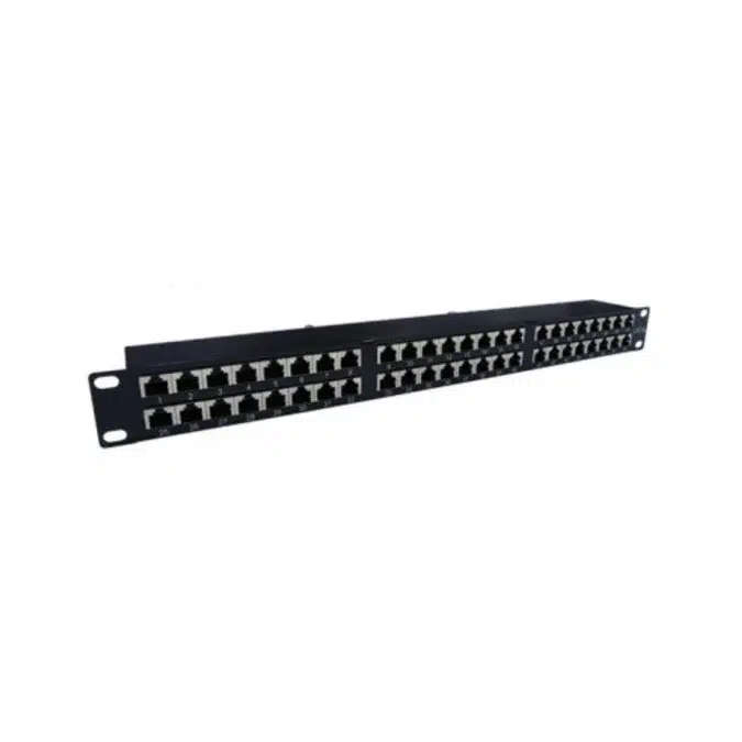 Acconet 24 Port RJ45 Patch Panel, 1U , Black