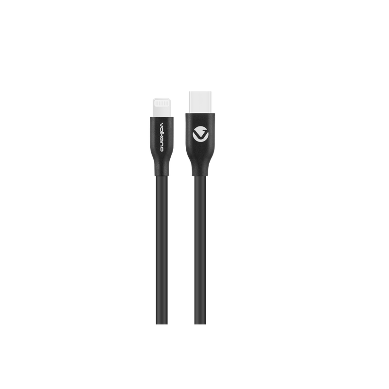 Volkano Flexi Series Type-C to MFI Lightning 1.5M 27W -Black