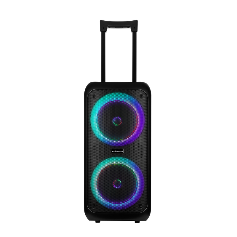 Volkano Summit Series Dual 8" Trolley Party Speaker  - Black
