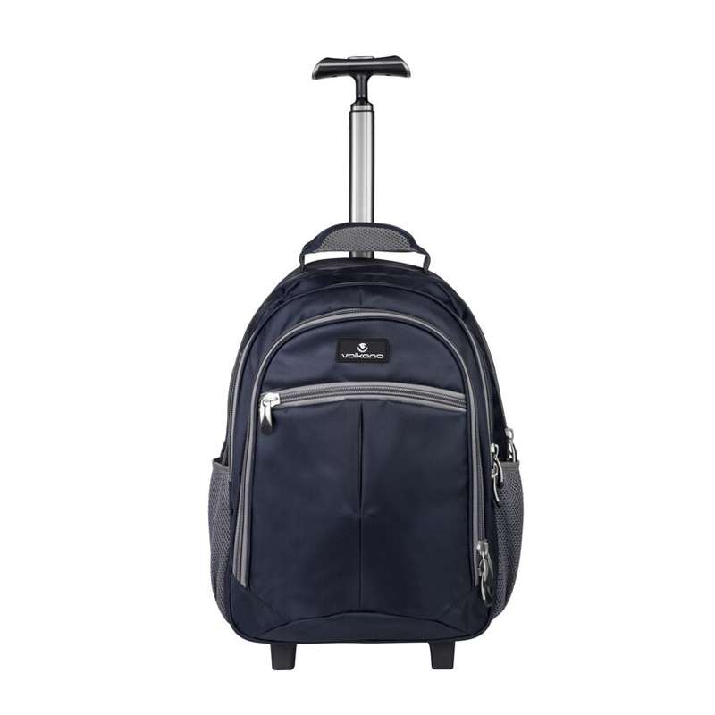 Volkano Orthopaedic Trolley Backpack 35L - Navy/ Grey
