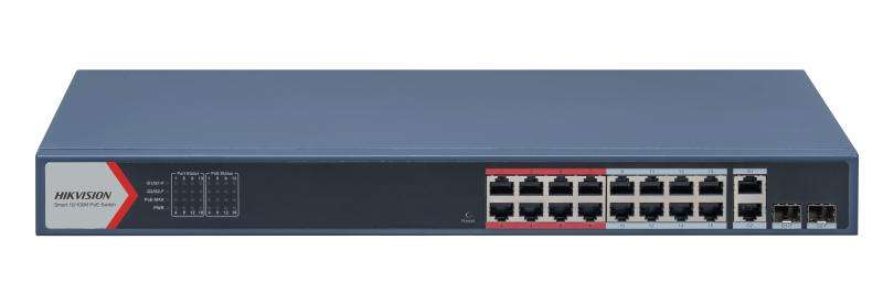 Hikvision L2 Smart Managed 16 100M PoE 2X100MM Combo Port
