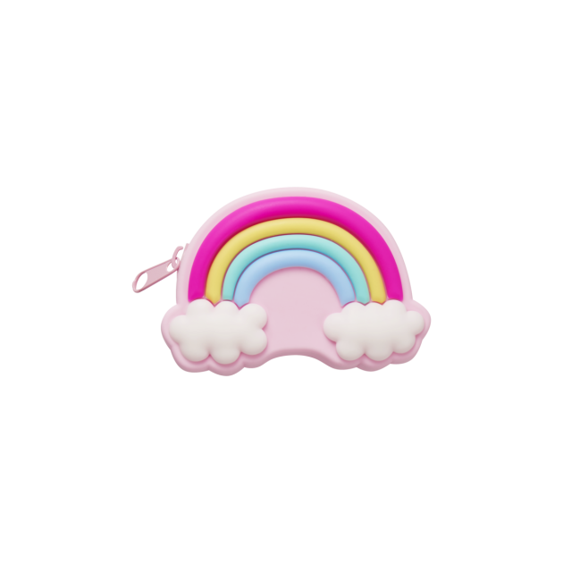 Quest Rainbow Silicone Purse Pink