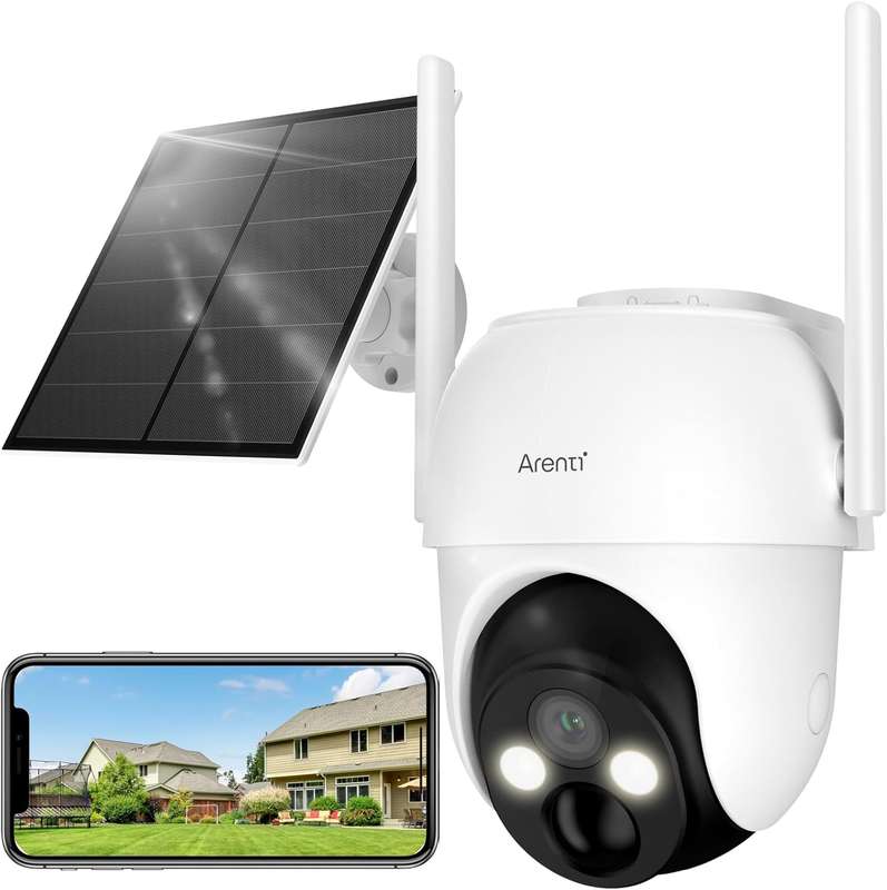 Laxihub Arenti Wireless Battery Outdoor Camera with Solar Panel GO2T a