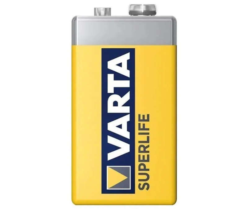 9V Superlife Carbon battery & Batt snap (fly L)