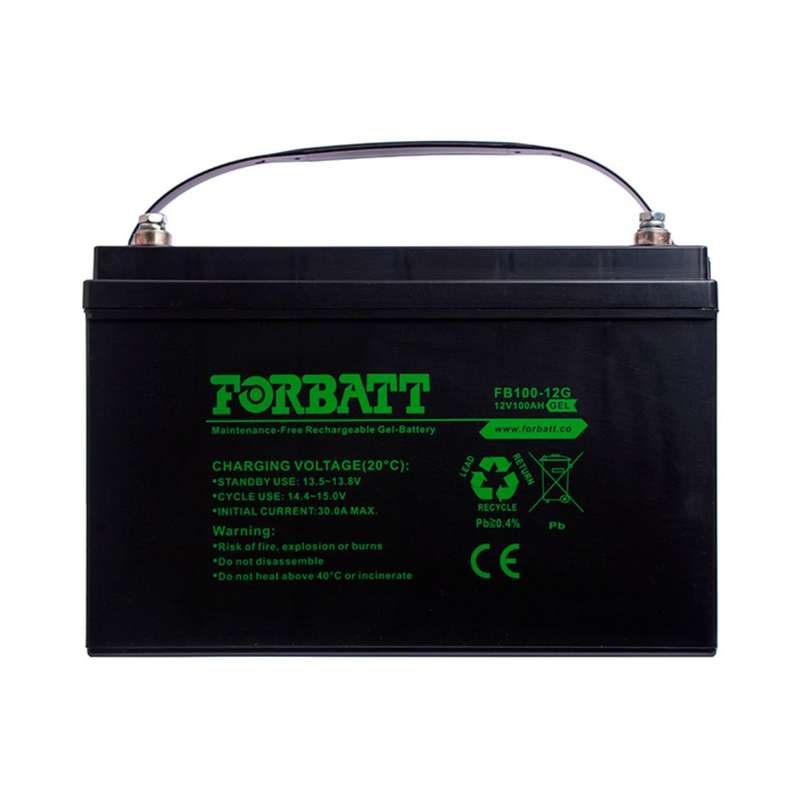 Battery - 100A/H Rechargable 12V Gel (Forbatt)