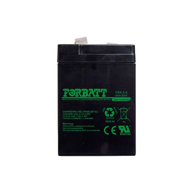 Battery - 4.5A/H Rechargable 6V (Forbatt)