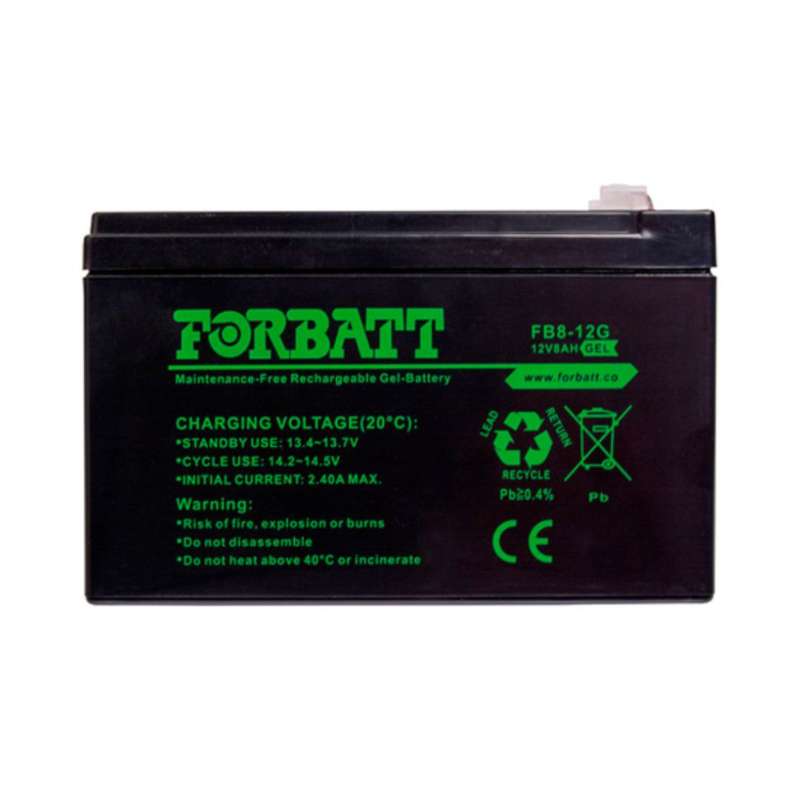 Battery - 8A/H Rechargeable 12V Gel (Forbatt)