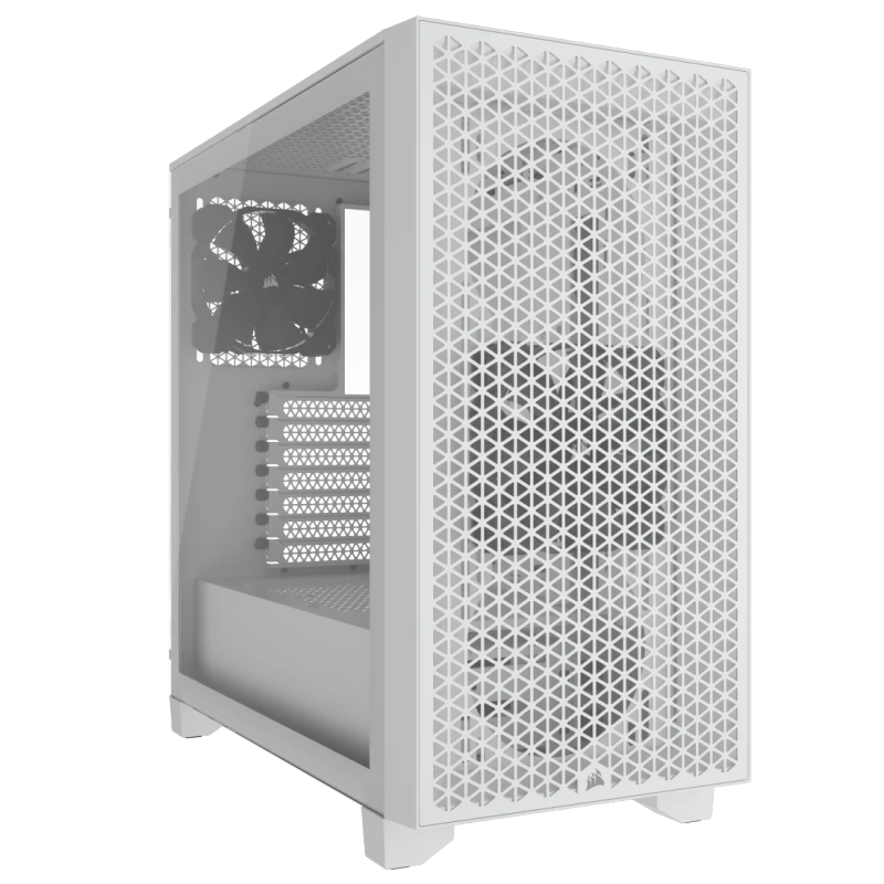 Corsair 3000D Tempered Glass Mid-Tower- White