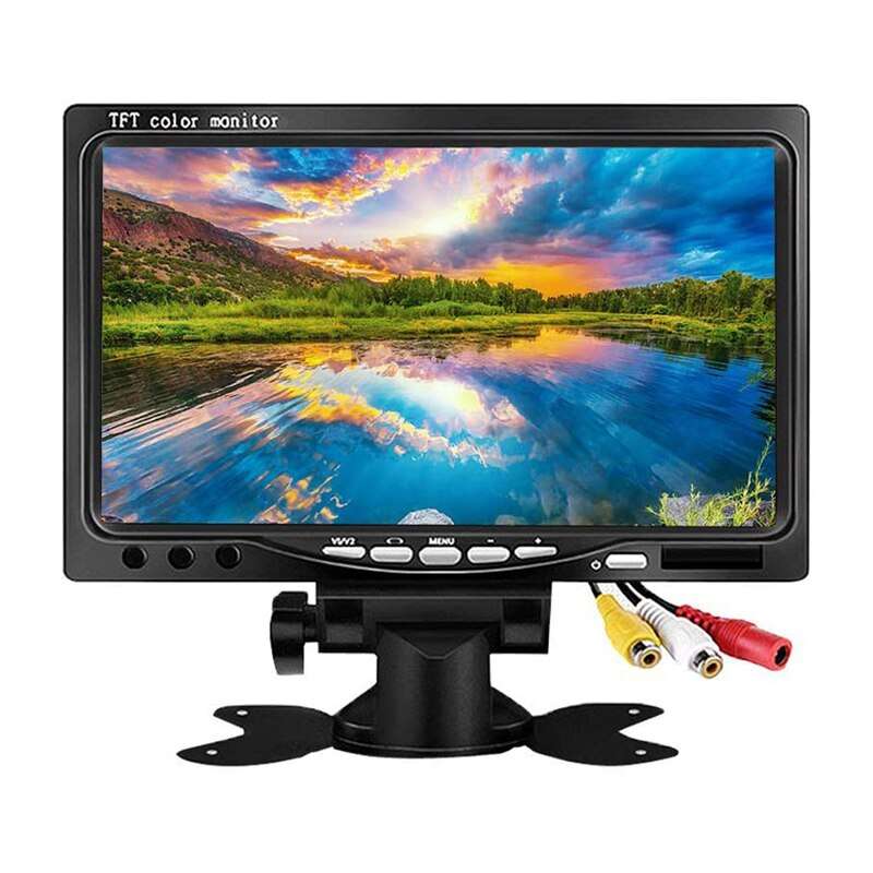 7'' LCD Monitor With Audio & Remote Cont