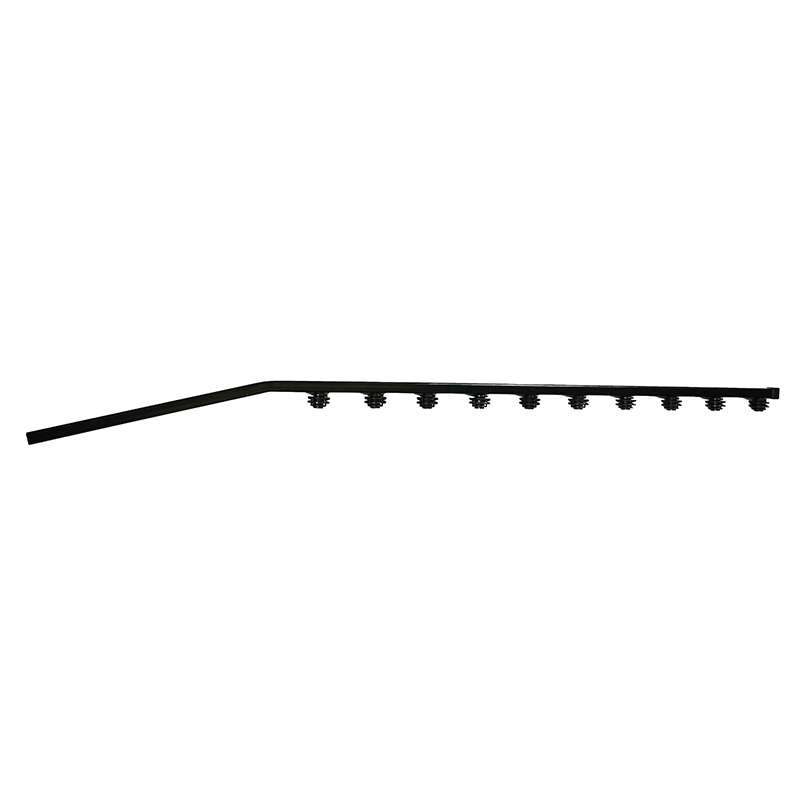 Sq tubing 10wire angled blck p/coat brck