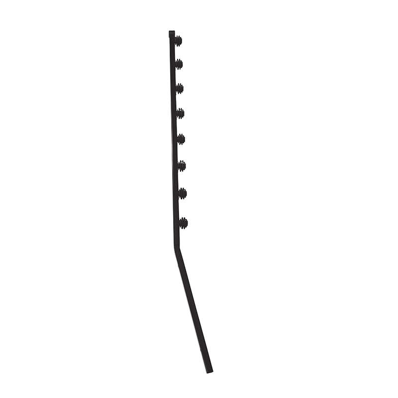 Sq Tubing 8wire Angled Black P/coated Bracket