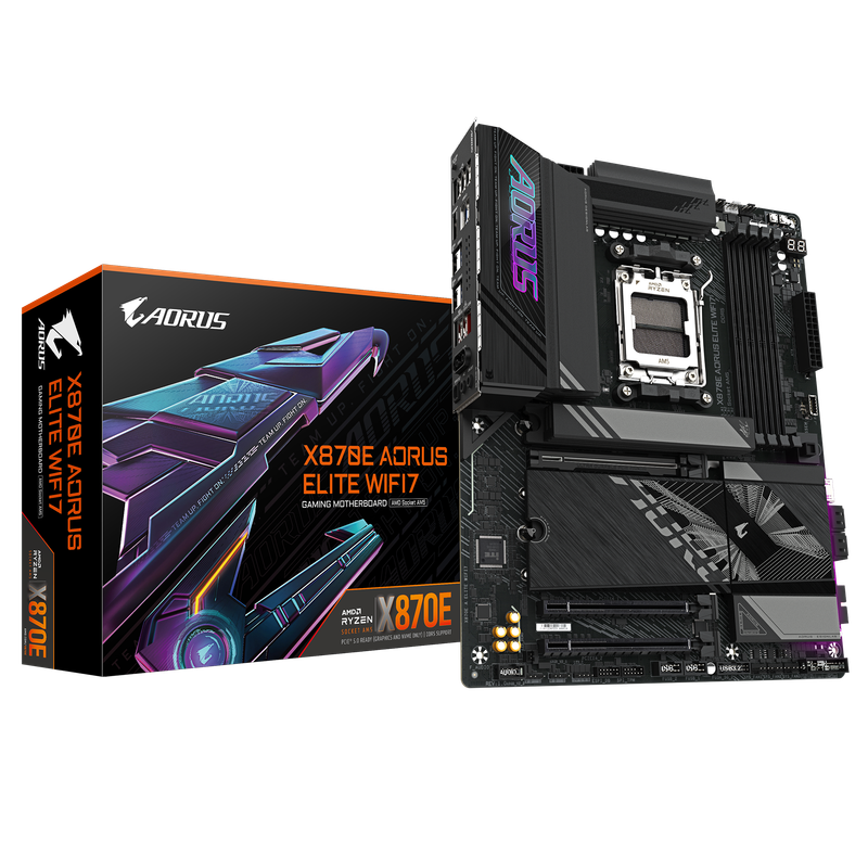 GIGABYTE Aorus AMD X870 Chipset for AMD AM5; 4x DDR5; 4x M2; 2x HDMI (