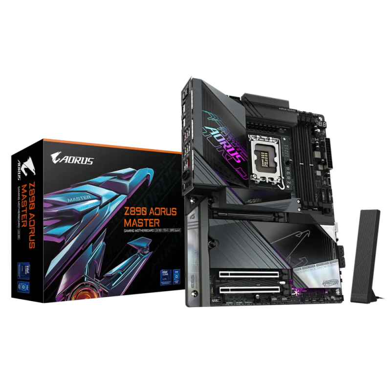 GIGABYTE Intel Z890 Chipset for LGA 1851; 4x DDR5; 5x M2; 2xUSB USB