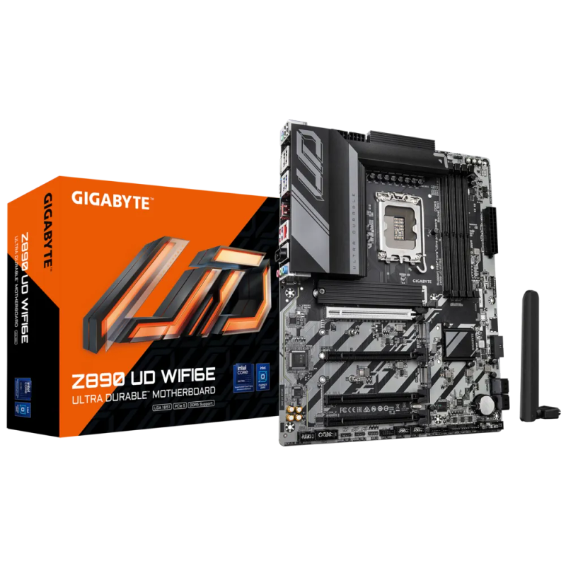 GIGABYTE Intel Z890 Chipset for LGA 1851; 4x DDR5; 3x M2; USB4 USB T