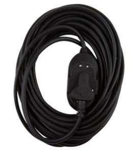 Ellies Back to Back Heavy Duty Extension Lead-20M - Black