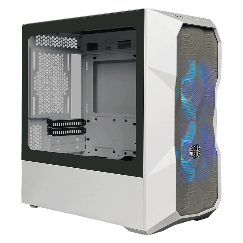 Cooler Master Masterbox TD300 White: Micro ATX; Mini ITX; Mesh Front Panel; Dual ARGB Fans; Tempe...