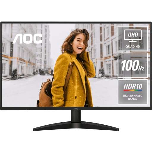 AOC-Q27B30S5 Monitor|27 inch |IPS QHD 2560x1440 100Hz|earphone|VESA|HD