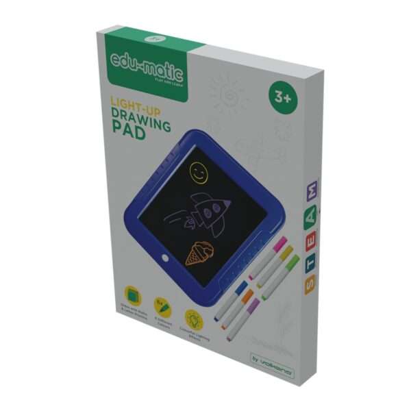 EDU - Light up drawing pad with 6 colours and stencils