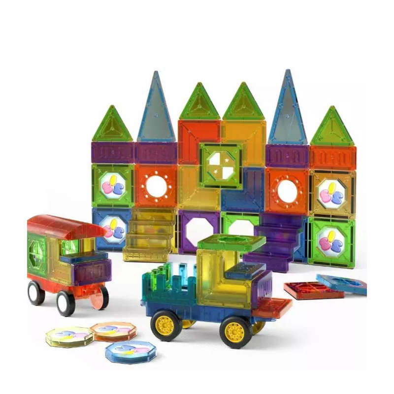 Edu-Matic 73 magnetic tiles windows stickers and snowmen