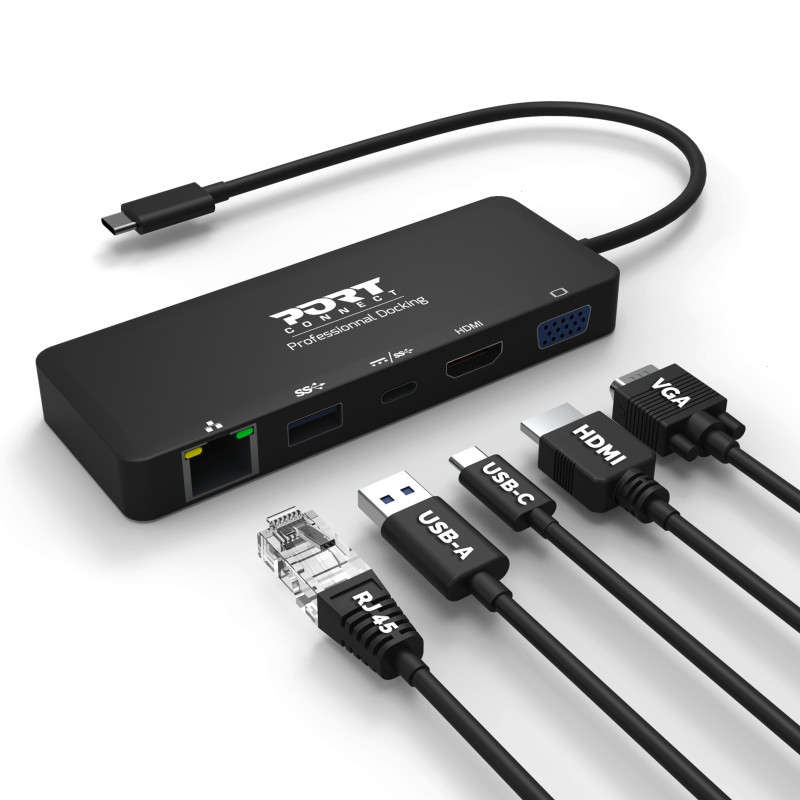 Port 85W USB-C Universal Travel Docking Station