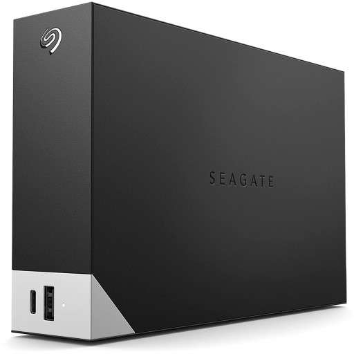 Seagate 16TB One Touch Desktop External Drive with Built-In Hub (Black