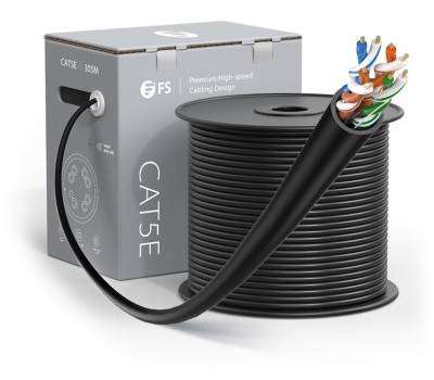 CAT5e 305m Pull Box UV Shielded, Solid Copper, UTP