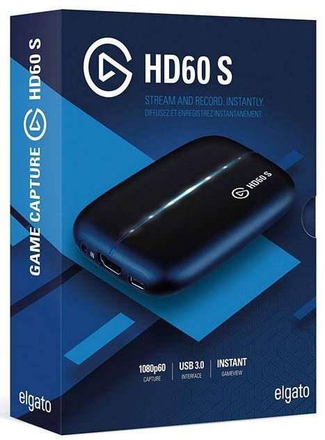 Corsair / Elgato 1GC109901004 HD60 S External Game Capture for Instant Streaming or Recording