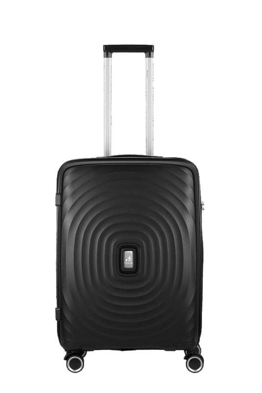 Travelwize Ripple PP 4-Wheel Spinner 65cm Luggage Black