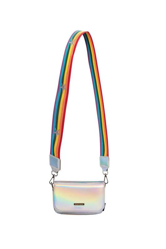 Quest Rainbow Cross Body Bag Silver