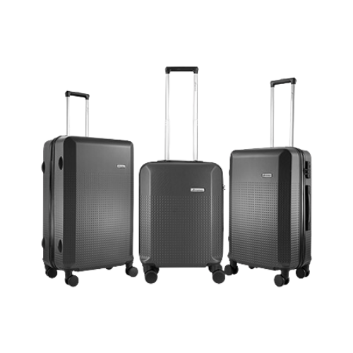 Travelwize Cyclone ABS 4-Wheel Spinner 3pc Luggage Set Granite