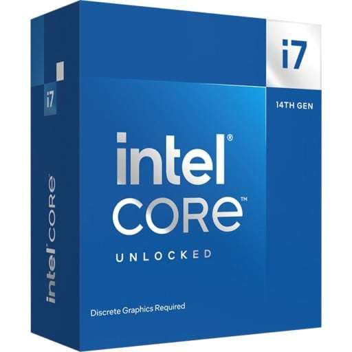 Intel BX8071514700KF Core i7-14700KF 20-Core 5.60GHz Raptor Lake-S Socket LGA1700 Desktop CPU - C...