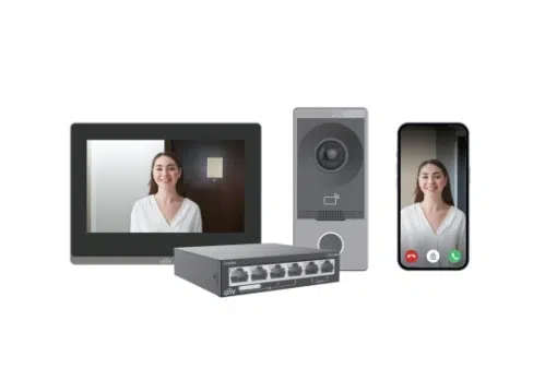 Uniview Video Intercom Kit (PoE switch) - CCTV
