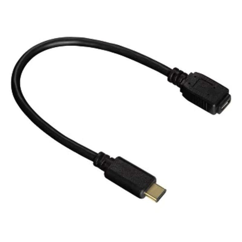 Hama USB Type-C Adpter Cable USB-C Plug TO Micro USB 2.0 Socket 0.15M