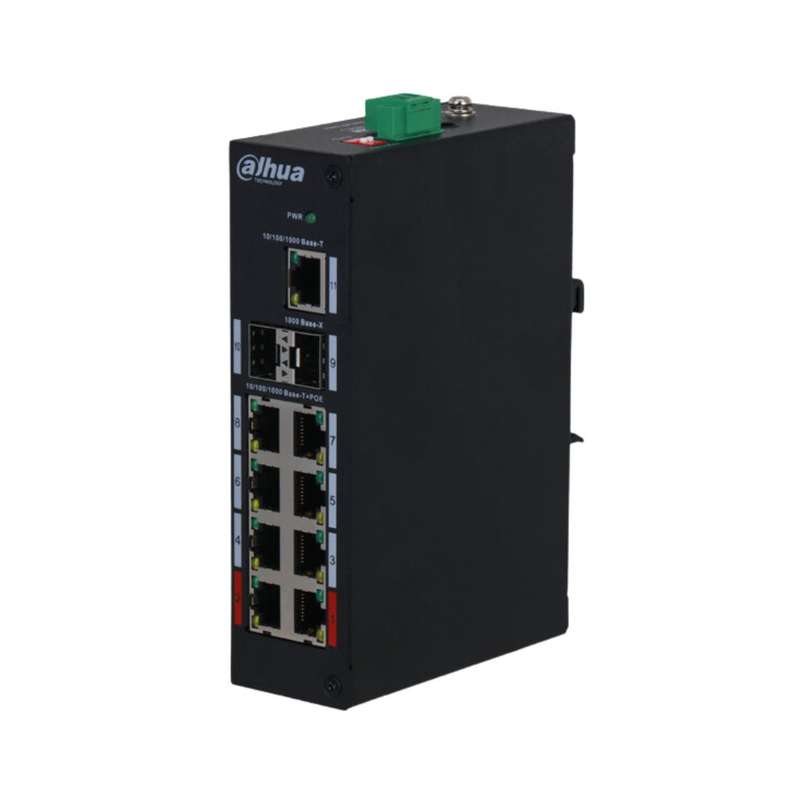 Dahua GB switch 8Port PoE 8 Unmanaged,2x SFP