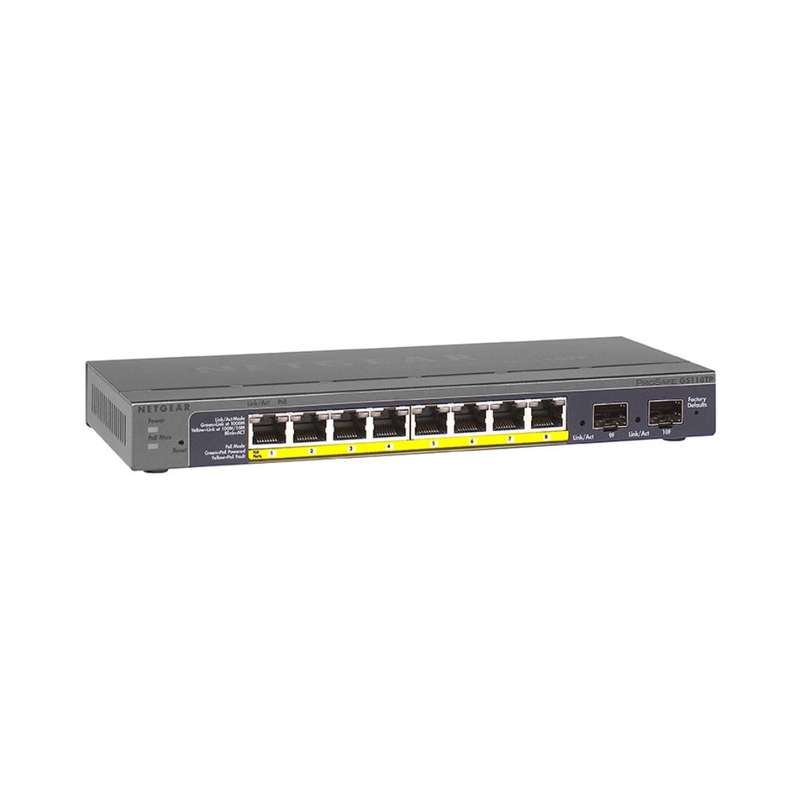 Netgear Switch 8Port 8POE 2XSFP Managed