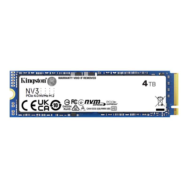 Kingston NV3 4TB M.2 2280 PCIe 4.0 NVMe Solid State Drive
