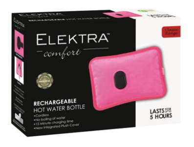 Elektra Rechargeable Hot Water Bottle Pink
